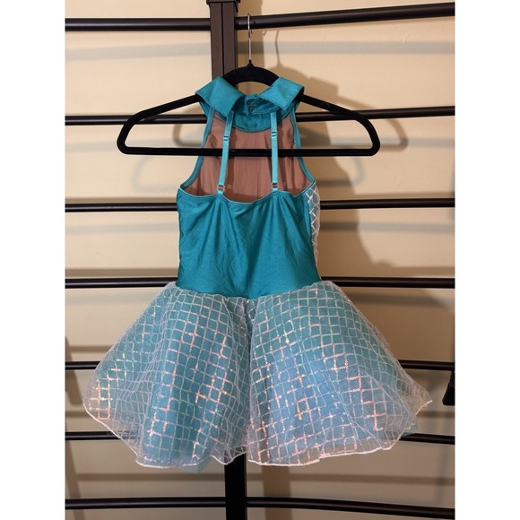 Revolution Dance Costume Blue Sequin Tutu Princess Ballerina Child's Size Medium - Picture 5 of 7